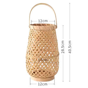 High Quality Angel <b>Craft</b> Retro <b>Bamboo</b> Lantern Beautiful Lampshade Candle Holder for Home Decor Wholesale Handmade in Vietnam - Product Image 4