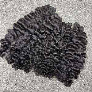 Cheveux birmans bouclés dans la trame, cheveux 100% humains, cheveux bruts un donneur - Product Image 5