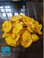 Chips de Jackfruit Doré Royal Crunch du Mekong 95% Jackfruit Ultra Croustillant Ligne Excellence Tropicale 100% Naturel Vietnam