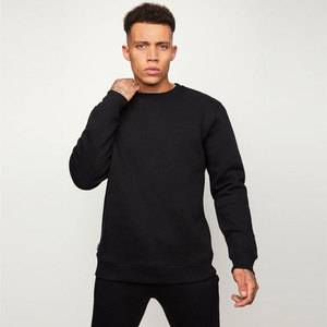 Chándal negro de Invierno en Blanco ajustado con su propio logotipo de diseño 100% algodón Streetwear conjunto de chándal con capucha - Product Image 2