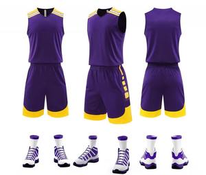 Hot Sale Customized Basketball Uniforms Breathable <b>Blue</b> Black Polyester Sportswear Sizes XS to 5XL Sublimation Printed - Product Image 6