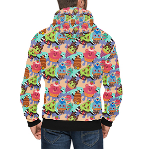 Sudadera con Capucha y Cremallera de Diseño Nuevo para Hombre, Invierno 2026, Transpirable, de Forro Polar, 100% Algodón, Ecológica, Teñida Lisa - Product Image 6