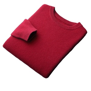 เสื้อสเวตเตอร์คอกลมของผู้ชายเสื้อสเวตเชิ้ตผ้าฝ้าย100% ระบายอากาศได้ดีมีสไตล์ - Product Image 1