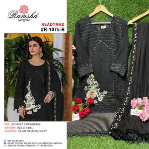 Traje paquistaní listo para usar de diseñador tradicional indio con Dupatta bordado de Nazmeen del exportador indio - Product Image 2