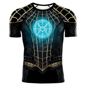 Camiseta de Compresión para Hombre, Verano 2025, Diseño de Spiderman, Manga Corta, Elástica, Estilo Superhéroe, Ropa Deportiva - Product Image 6