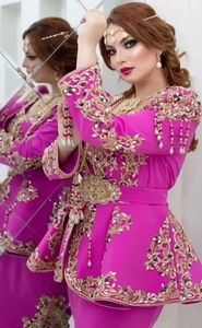 NUEVO BORDADO EN CHAQUETA DE COLOR FUCSIA Y VESTIDO KARAKOU CON Cuentas De Cristal Adornadas, piedra, Trabajo Dabka PARA Boda = 2024 - Product Image 2
