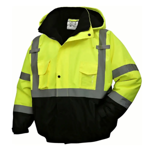 Chaqueta Softshell de construcción de seguridad para hombre, chaquetas de Montañismo para senderismo al aire libre, chaqueta cortavientos de secado rápido ajustada a prueba de viento - Product Image 1