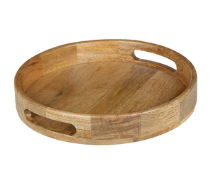 Bandeja de Madera de Mango de Diseño Nuevo al por Mayor, Bandeja de Servir de Madera Natural Sostenible para Fiestas, Asequible - Product Image 1
