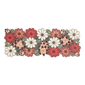 Trendsetting Colorful Table Runner Patchwork Cloth <b>Beaded</b> Table Runner Dinner Celebration Festive Party Tabletop Decorative - Product Image 3