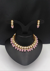 Beautiful Premium Quality Indian Traditional Kundan Necklace Set Backside Meenakari Work Ideal For Party Wear Minimal Wear Set - Product Image 2