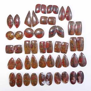 ธรรมชาติโมร็อกโกตะเข็บอาเกตคู่หลวมอัญมณี Cabochon รูปร่างผสมและขนาดตะเข็บอาเกตคู่อัญมณี Lot เครื่องประดับทํา - Product Image 5