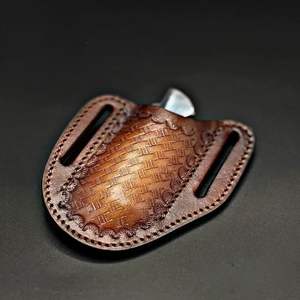 Couteau de chasse de haute qualité pour l'extérieur, en acier inoxydable carbone D2, couteaux tactiques de survie pour la chasse, manche en bois noir avec étui - Product Image 6