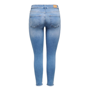 Jeans de Mezclilla Ajustados de Tiro Alto Casuales para Mujer 2026, Azul, 98% Algodón, 2% Elastano, Estilo Limpio, Cintura Elástica, Diferentes Estilos de Moda - Product Image 4