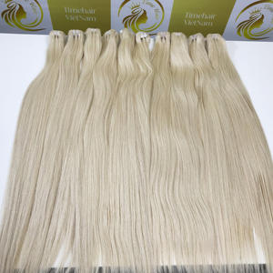 Meilleure vente Genius Weft Trending Blonde dark rootHot Products Extensions de cheveux humains bruts à cuticule aligné non traité Vietnamien - Product Image 6