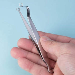 Pinza de Acero Inoxidable de Primera Calidad para Perforaciones Corporales, Pinza Manual para Perforaciones de Oreja y Nariz, Herramienta Quirúrgica Reutilizable - Product Image 2