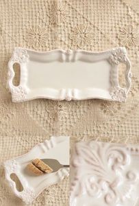 ถาดรองจานเสิร์ฟเซรามิกทรงกลมขนาดใหญ่เหมาะสำหรับมื้ออาหารสไตล์บุฟเฟ่ต์และการสังสรรค์ในวันหยุดกับเพื่อนๆ - Product Image 2