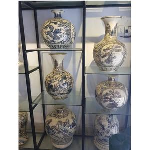 Vase de table en porcelaine beige toutes saisons, de haute qualité, contemporain, moderne, nouveau décor artistique, vases d'âge pour la décoration - Product Image 2