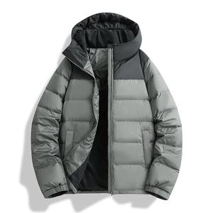 Veste bouffante à col montant pour hommes sur mesure en gros | Manteau d'hiver matelassé imperméable à l'eau Vêtements d'extérieur OEM - Product Image 3