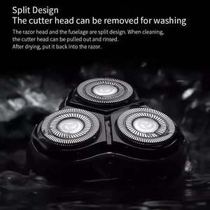 Rasoir électrique rechargeable pour homme, étanche IPX7, triple lame, avec fonction lavable pour le rasage du visage et du corps - Product Image 2