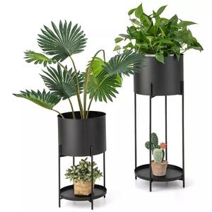 Support de pot de plante d'intérieur en métal de table design moderne du milieu du siècle pour salon et balcon jardin multi-usage pour pots de fleurs - Product Image 3