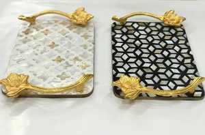 Plateau d'incrustation de nacre à forte demande Plateau de service Kitchinwere - Product Image 2