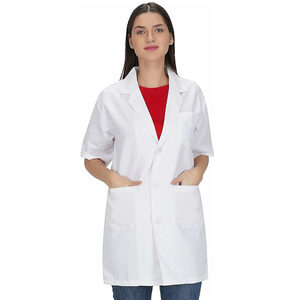 OEM hecho en fábrica unisex de manga larga transpirable personalizado médico profesional desgaste uniforme laboratorio médico abrigo - Product Image 4