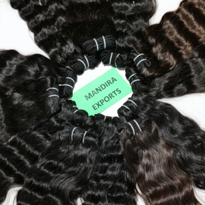 Cheveux Naturels 100% Non Traités, Cuticules Alignées, Cheveux Vierges, Bundles Ondulés de 8 à 32 Pouces, Ondulations Profondes, Extensions de Cheveux Humains Indiens Temple - Product Image 6