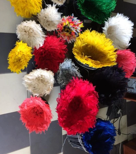 Chapeau JuJu Authentiquement Tissé à la Main Coiffe en Plumes Art Mural Décoratif pour la Maison - Product Image 6