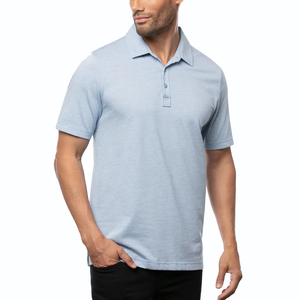 Chemises polo pour hommes de haute qualité, élégantes, avec logo personnalisé, séchage rapide, athlétiques, fines, élasticité, couleur unie, chemises de golf pour hommes - Product Image 1