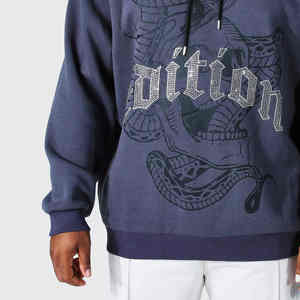 New Men's <b>Rhinestone</b> Printed Hoodie Street Wear Fashion Hip Hop Full Outside <b>Rhinestone</b> <b>Hoodies</b> - Product Image 2
