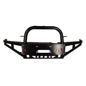 Barres de protection avant en acier noir NP300 Deluxe Steel Bull 4x4, électrophorèse, acier noir renforcé, barres de protection de haute résistance Deluxe - Product Image 4