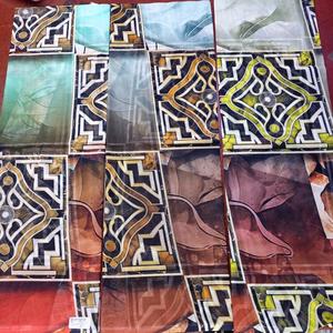 Venta caliente Premium Cotton Digital Printed Sudani Toub Modern High Quality Wedding Clothing Organic Print Fabric Sari Wholesale - Product Image 1