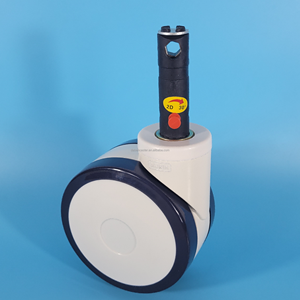 Fabrik direktlieferung guter Preis <span class=keywords><strong>4</strong></span> Zoll Krankenhaus-Räder kurzer Stiel Zentrales Schloss Räder medizinisches Bett Räder - Product Image 6