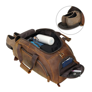 Sac de voyage week-end multifonction en cuir de vachette pleine fleur, nouveau design, pour hommes - Product Image 1