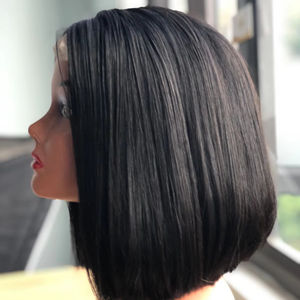 Vendor's Best Quality 5*5 HD Lace Raw Vietnamese 100% Bone Straight Bob Wigs Natural Color Bleached <b>Black</b> Human <b>Hair</b> <b>Extensions</b> - Product Image 1