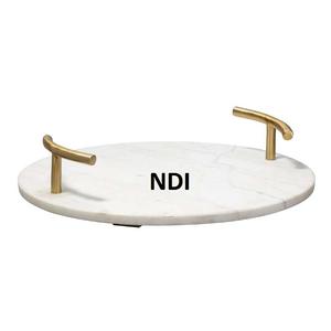 Serveur de nourriture de qualité haut de gamme plateau en bois finition naturelle décoration de Table à dîner plateau de service - Product Image 3