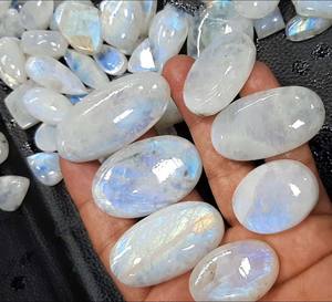 พลอย Malachite Cabochon รูปไข่เงางามเป็นพิเศษอัญมณีหลวมแบบฟรีสำหรับงานแต่งงานเครื่องประดับทำสำหรับเครื่องประดับอัญมณีฤดูร้อน - Product Image 4