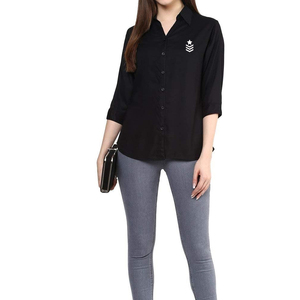 Chemise à col rabattu de la meilleure qualité sur mesure pour femmes Produit pour adultes à forte demande - Product Image 3