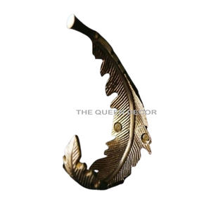 Animal Face Wall Mounted <b>Coat</b> Hook Rack Four Hooks Strong & Durable For Home Or Mining Antique Style With Antique Gold Finished - Product Image 4