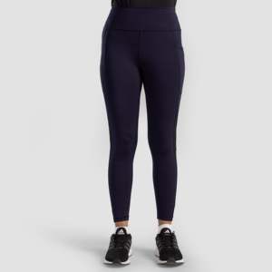 Leggings slim fit bleu marine Hersprint, taille haute, à motifs, en spandex, pantalon de yoga, logo sans couture, taille XL, pour usage décontracté, sport, gym, Pakistan - Product Image 2