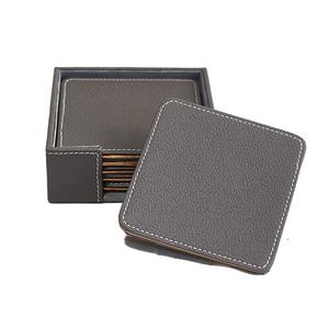 Posavasos de cuero de la mejor calidad al mejor precio a la venta, posavasos y soporte para bebidas de cuero de tamaño personalizado y forma redonda para el hogar - Product Image 4