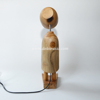 Lampe de table moderne en bois à LED pour la décoration de la maison, salon, chambre à coucher