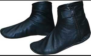 Fermeture éclair noir bas d'hiver adultes hommes et femmes moyen haut Tube doublé polaire épais garder au chaud en cuir musulman prière chaussettes - Product Image 4