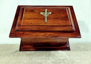 Urnes de crémation pour cendres humaines arbre de vie adulte mâle femelle urnes décoratives en bois - Product Image 5
