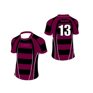 Sublimación de alta calidad Ropa deportiva personalizada Uniformes de rugby Unisex OEM Kits de rugby Camiseta de rugby Jerseys uniforme de fútbol americano - Product Image 3