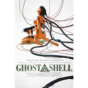 โปสเตอร์โมเดิร์นโกสท์อินเดอะเชลล์ทำจากกระดาษสำหรับตกแต่งผนัง - Product Image 1