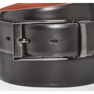 Cintura da uomo reversibile in pelle di vacchetta di Bloomingdale's, colore nero, taglia 32 - Product Image 3