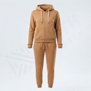 Vêtements de sport pour femmes en gros, ensemble de survêtement en molleton avec fermeture éclair, pantalon de jogging, ensemble deux pièces, tenue de sport, vêtements de fitness - Product Image 1