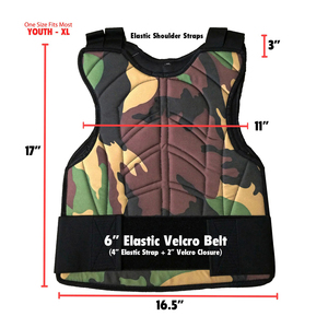 <b>Paintball</b> Base Vest Camouflage Printed Lightweight Protector Vest Adjustable Chest Gear for Outdoor <b>Paintball</b> Games - Product Image 2