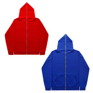 เสื้อฮู้ดมีซิปสำหรับผู้ชายสีและโลโก้ตามสั่ง - Product Image 6
